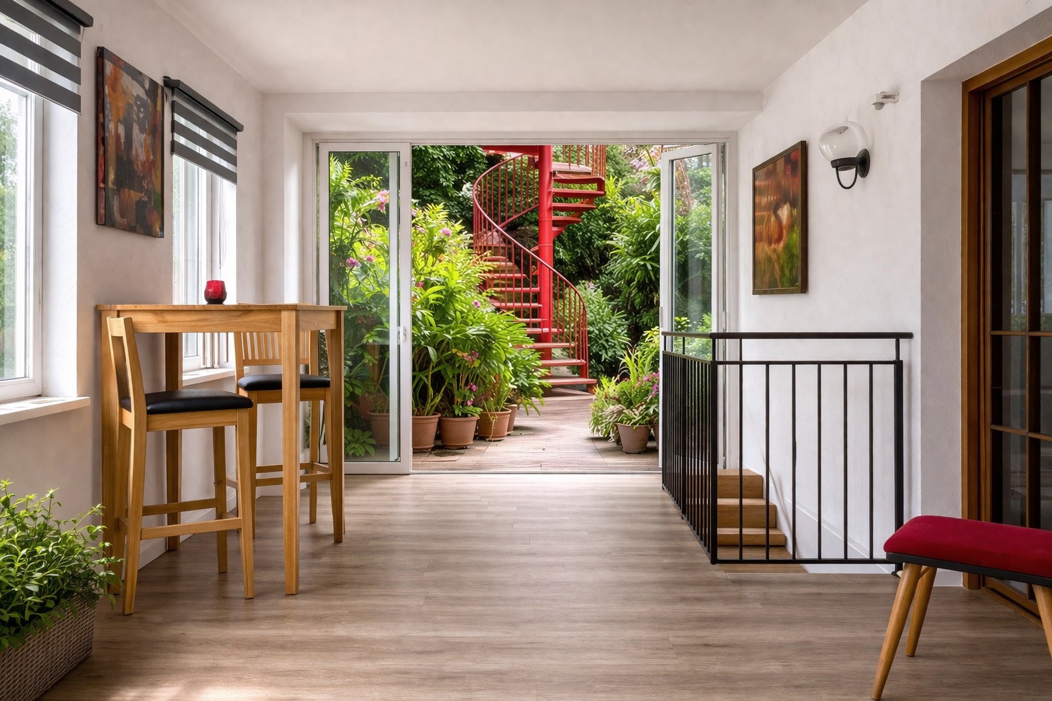 Ausgang zum Gartenbereich