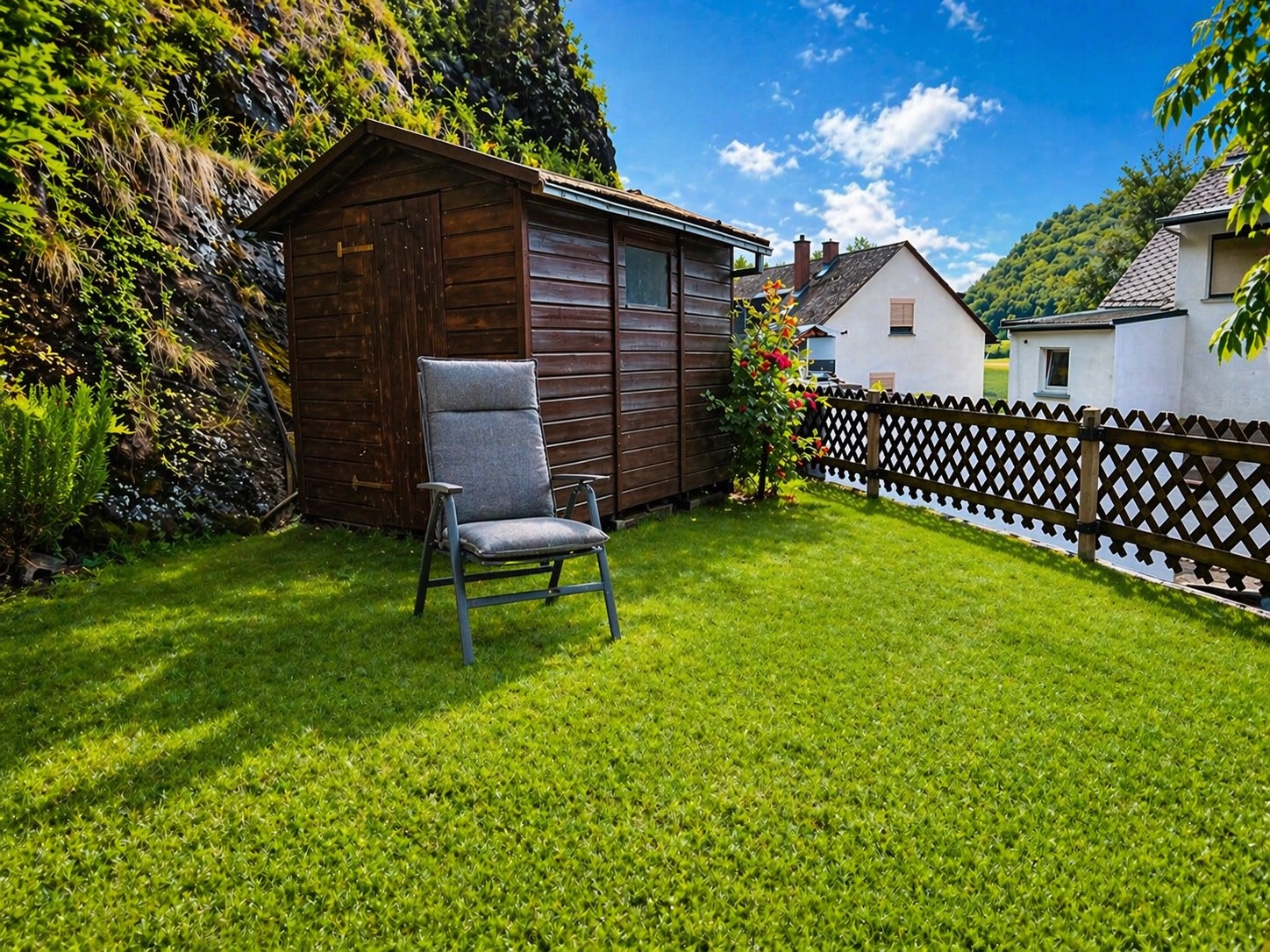 Gemeinsamer Gartenbereich als Detail