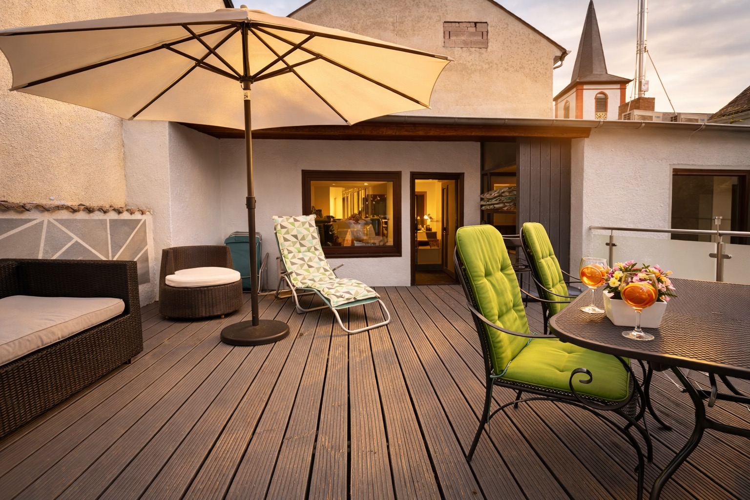 Sonnenterrasse im Haus